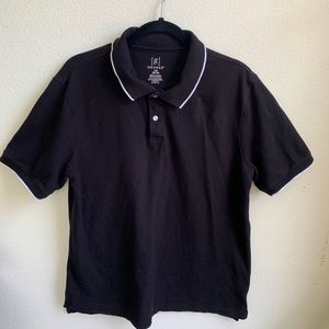 Black Stretch Fit Polo.